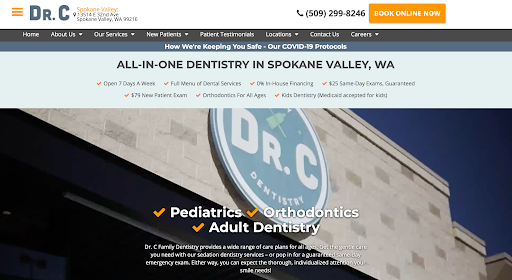 Dr. C’s New Website by Firegang screenshot