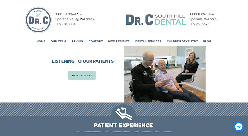 Dr. C’s Old Website screenshot