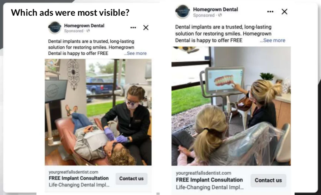 Homegrown Dental Facebook and Google Ads screenshot