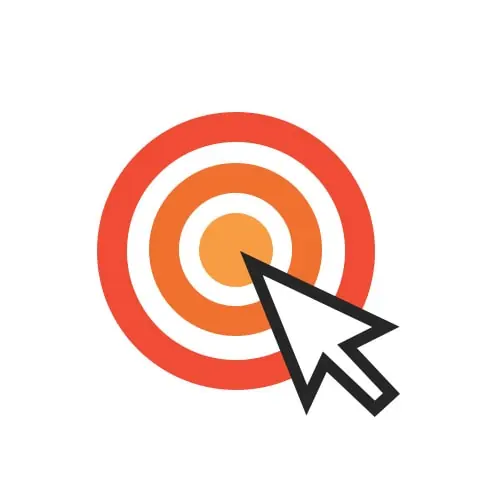 Pin point target location icon