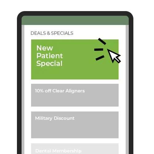 Seasonal Promotions part of dental practice marketing banner