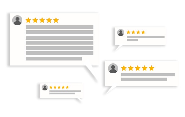 Google Business Page Patient Five Start reviews