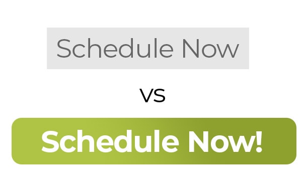 Schedule now text CTA button design comparison