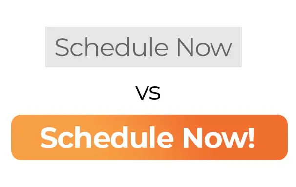 Schedule now text CTA button design comparison